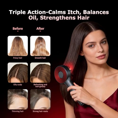 Laser Hair Growth Comb with Oil Applicator & Scalp Massager
