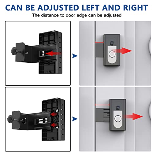 KIMILAR Anti-Theft Video Doorbell Mount Compatible with Ring/Blink Wireless Video Doorbell, Adjustable Mounting Bracket Accessories for Houses, Apartments, Businesses, No Need to Drill