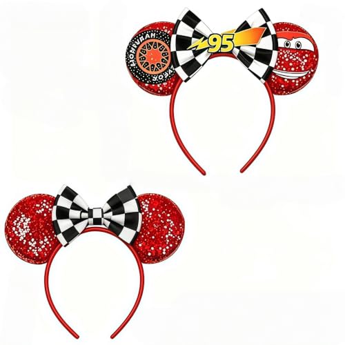 Red Car Mouse Ears Headband – Sequin Theme Park Costume