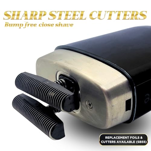 Supreme Trimmer Replacement Foil & Cutter SB55 | Hypoallergenic Foil for Crunch Lite STF600 | Black