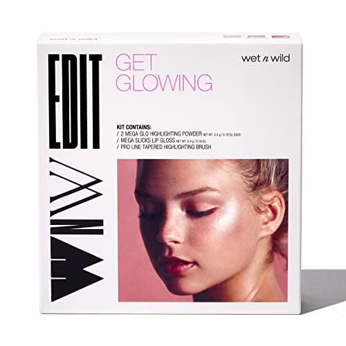 Wet n Wild Get Glowing Makeup Kit with Highlighter & Lip Gloss