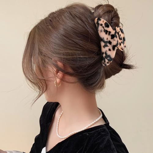 Leopard Claw Clip Medium - Non-Slip Acrylic Hair Clip