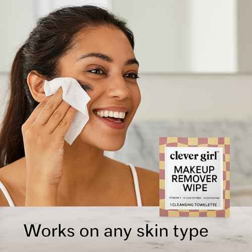 Individually Wrapped Makeup Remover Wipes with Micellar Water, Green Tea Extract, Aloe & Vitamin E - Travel Sized Individual Micellar Cleansing Wipes Unscented (30 Pack)