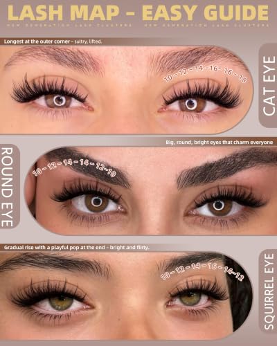 Manga Spiky Lash Clusters CD Curl Wispy Eyelashes 156pcs