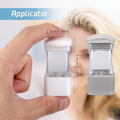 Hair Serum Applicator Bottle with Scalp Massager (2-Pack)