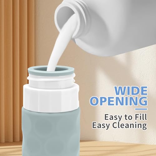 Silevoler TSA Approved Travel Bottles - 4 Pack Silicone 3oz