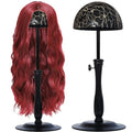 Adjustable Wig Stand with Iron Base (12.6-18.5 inch)