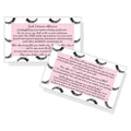 Lash Extension Aftercare Cards - 50 Pack, 3.5x2" Pink Design