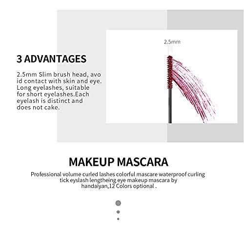 6-Color Mascara Set Waterproof Long Lasting Eye Makeup