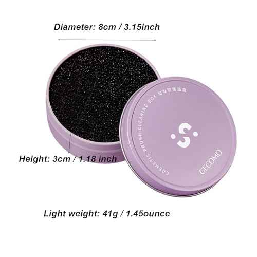 2 Pack Makeup Brush Cleaner Dry Sponge to Remove Eyeshadow Blush Powder Brush Color Change Clean Quickily and Easily Portable for Home or Travel Makeup