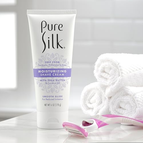 Silk Moisturizing Shave Cream for Women 6 OZ - Hydrating & Gentle