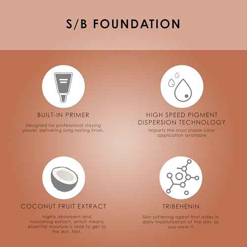 TEMPTU S/B Silicone-Based Airbrush Foundation: Professional Long-Wear Liquid Makeup, Sheer To Full Coverage For A Hydrated, Healthy-Looking Glow & Luminous, Dewy Finish On All Skin Types, 001 Porcelain, 1 Fl Oz
