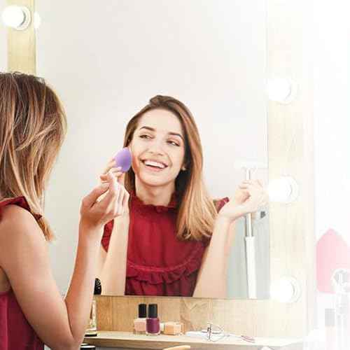 6PCS makeup Sponge Set Latex Free and High-definition Set of makeup Wonder blender For Powder Cream and Liquid, Super Soft Wonder Beauty Cosmetic Dry & Wet Multi-Use