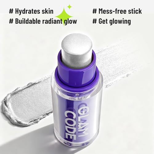 Glam Code Highlighter Stick Duo - Creamy Shimmer Glow Makeup