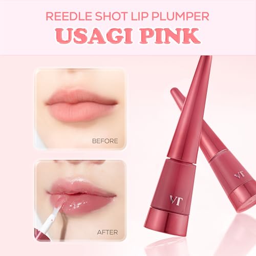VT COSMETICS Reedle Shot Lip Plumper Usagi Pink - Instant Volumizing Lip Gloss