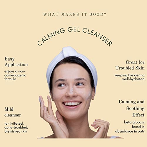 Syn Bio Beta Glucan Gentle Gel Face Cleanser - Premium Korean Sensitive Skin Face Wash With 5 Weights of Hyaluronic Acid, 100 ml