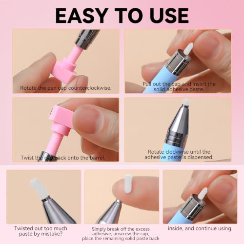 9 PCS Rhinestone Picker Tool Set with Wax Pen & Tweezers