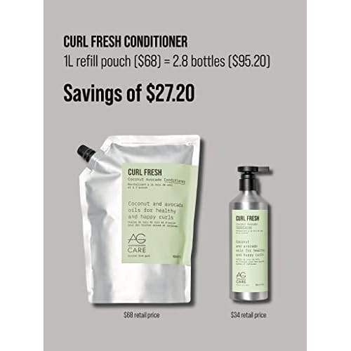 AG Care Curl Fresh Coconut Avocado Conditioner, 33.8 Fl Oz