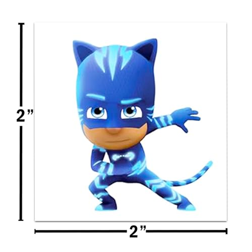 PJ Masks Tattoos Party Favors Bundle ~ 72 Perforated Individual 2" x 2" PJ Masks Temporary Tattoos for Kids Boys Girls (PJ Masks Party Supplies MADE IN USA)