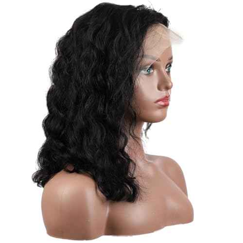 LICHANG Wear And Go Body Wave Bob Wig Human Hair 13x4 HD Lace Front Wigs Glueless Pre Plucked with Baby Hair 180% Density Short Bob Wigs for Black Women (14 Inch, Natural Color)