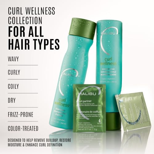 Malibu C Curl Wellness Sulfate-Free Shampoo 9 oz