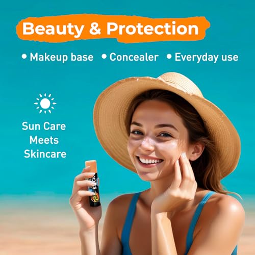 Sun Zapper Zinc Oxide Sunscreen Stick SPF 50+ Light Skin Tone ? Mineral Sunscreen for Face and Body, Water Resistant Sunblock for Sensitive Skin,Travel Size 12g (0.42 oz), Australian Made