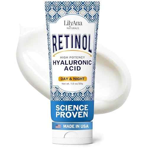 LilyAna Naturals Anti Aging Retinol Face Cream for Women ? Wrinkle & Neck Cream for Firming, Retinol Moisturizer for Face with Hyaluronic Acid, Hydrating Night Cream for Fine Lines, Collagen Boost