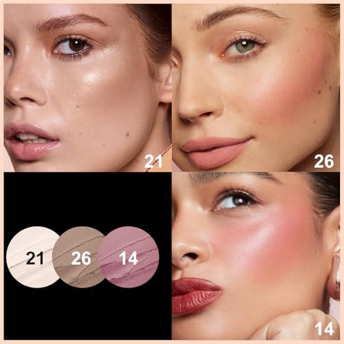 FOCALLURE 3-Piece Cream Contour Sticks Kit - Blush, Bronze & Highlighter