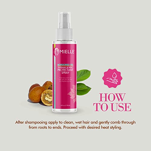 Mielle Organics Mongongo Oil Heat Protectant Spray, 4 oz