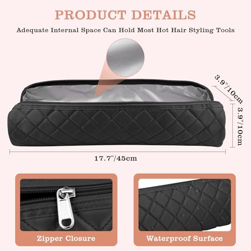 Suafrnut Heat-Resistant Hair Tools Organizer Bag for Travel