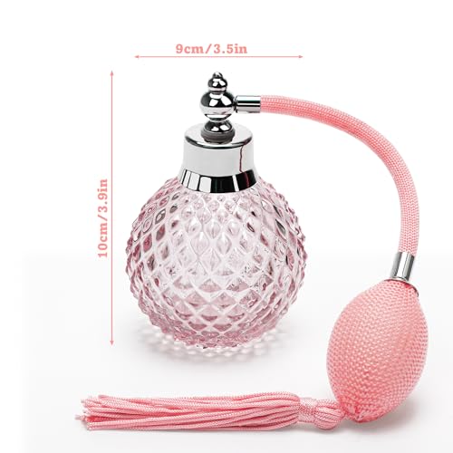 Refillable 100ml Crystal Glass Perfume Spray Bottle with Pineapple Pattern