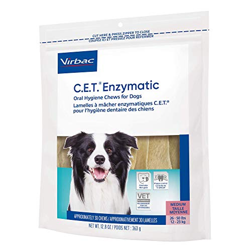 Virbac CET Enzymatic Oral Hygiene Chews for Dogs