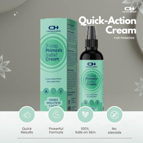 7-Day Phimosis Cream | Steroid-Free Treatment for Fast Relief at Home | Visible Results in 7 Days* | 3.16 fl oz (90g) | No Irritation | No Steroids (7 Day Phimosis Relief Cream)