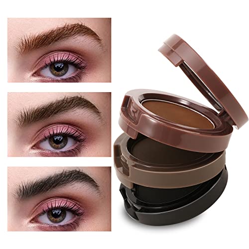 Boobeen 3-Color Eyebrow Powder Palette - Waterproof Brow Definer