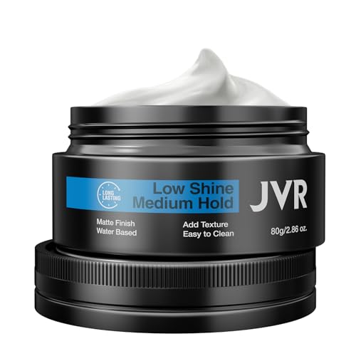 JVR Medium Hold Matte Finish Hair Clay for All Hairstyles - 2.86 oz