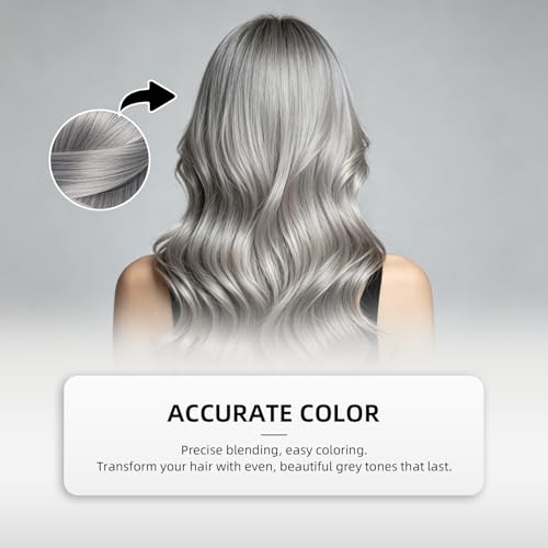 Silver Hair Dye for Bleached Blonde – 2-in-1 Color & Care