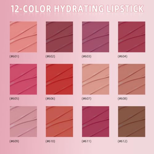 Pink Nude Hydrating Satin Lipstick with Vitamin E