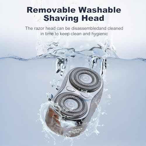 Mini Electric Shaver - USB C Fast Charge Portable Small Shavers for Men, Dual Head Pocket Shaver Washable Travel Electric Razor, Powerful Wet and Dry Mini Razor, Easy One Button Use