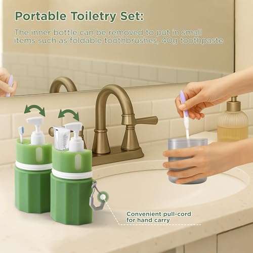 SESENSE TSA Approved Travel Bottles 4-in-1 Leak Proof Set