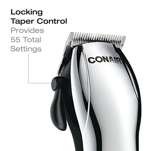 ConairMAN Hair Clippers for Men, 22-Piece Corded or Cordless Home Hair Cutting Kit