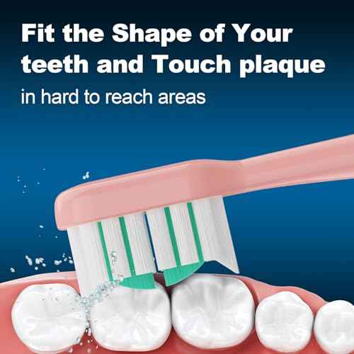 Replacement Toothbrush Heads 10 Pack for AquaSonic icon Electric Toothbrush,5Lilac + 5Blush