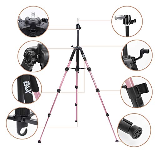 55" Adjustable Mannequin Tripod Stand - Professional Wig Head Display
