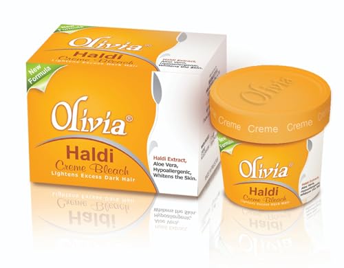 Olivia Creme Bleach with Turmeric 30ml - Hypoallergenic Face & Body Lightening Pack of 1