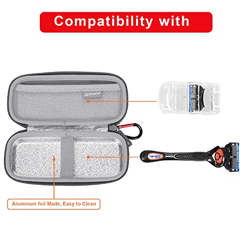 RLSOCO Case for Razors,Hard Case Compatible With Gillette Fusion5 & Proglide Shield Men's Razor (Bag Only)