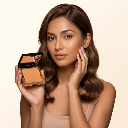 HOUSE OF QUE MAY Dust Me Pretty Powder Cinnamon Bun Compact Matte Setting Powder for All Skin Types