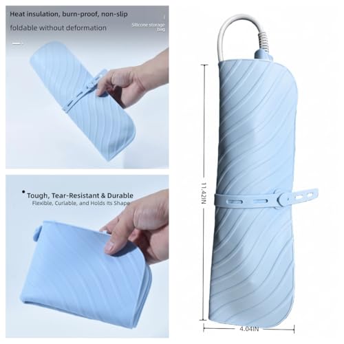 Heat Resistant Silicone Mat Pouch for Curling Iron & Styling Tools