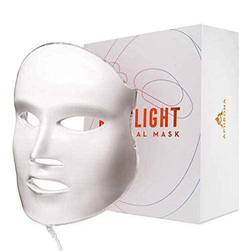 Aphrona¢ç | FDA cleared Moonlight LED Facial Mask Skin Care Mask, LED Light Therapy Red Blue light for Acne Removal Wrinkle Reduction