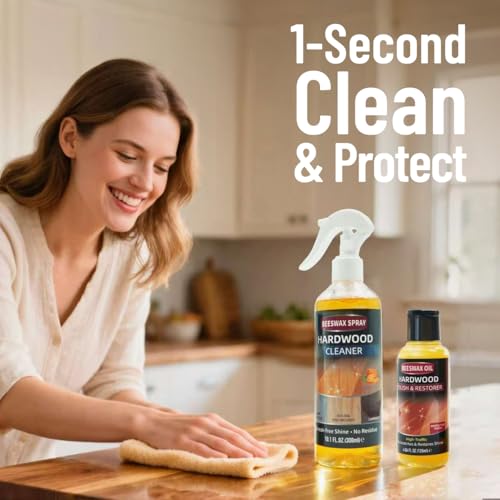 Beeswax Wood Polish Cleaner & Furniture Care Spray