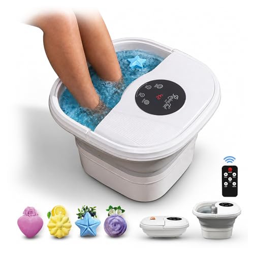 Collapsible Heated Foot Spa with Shiatsu Massage & Bubbles
