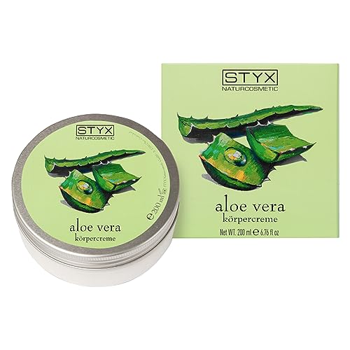 STYX ALOE VERA BODY CREAM - Aloe Vera After Sun Lotion for Sunburn Relief with Shea Butter, Jojoba Oil, Macadamia Oil, and Soybean Oil - Organic, Vegan, and Made in Austria